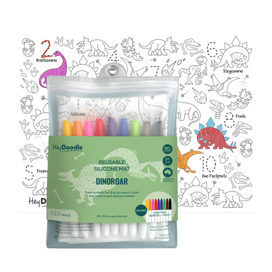 DinoRoar Classic Coloring & Doodle Mat