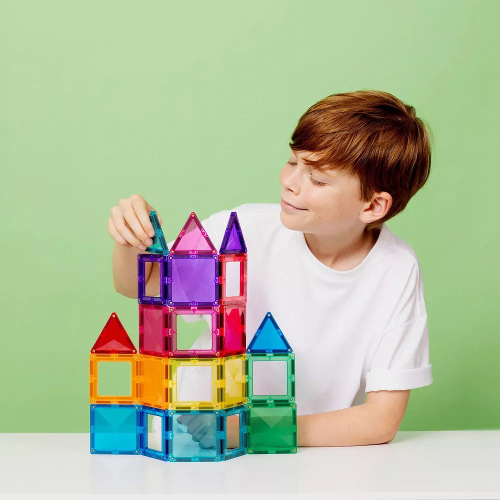CONNETIX Magnetic Tiles Bright Essentials Pack 24 Piezas