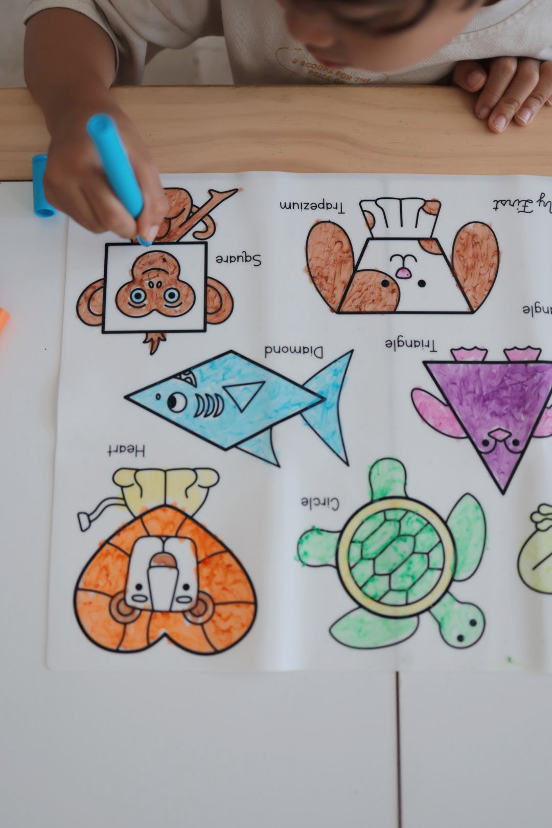My First Shapes Coloring & Doodle Mat