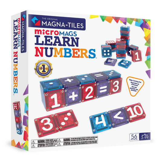 MAGNA-TILES microMAGS LEARN Numbers™ 56-Piece Set