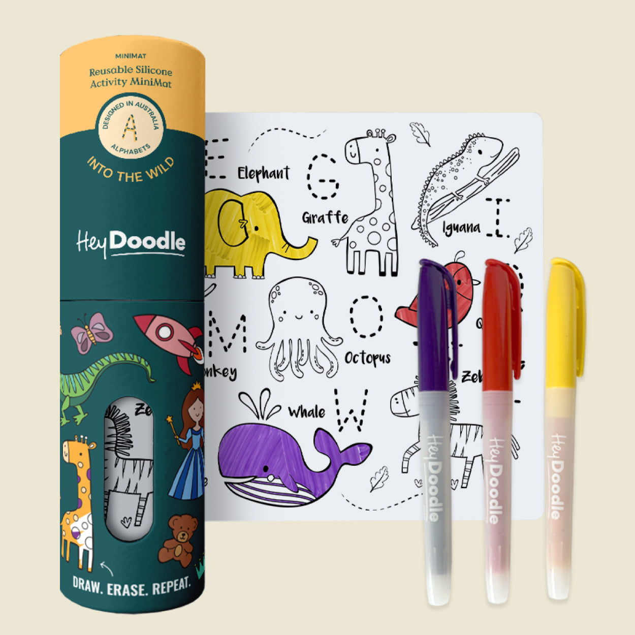 Into the Wild Mini Coloring & Doodle Mat