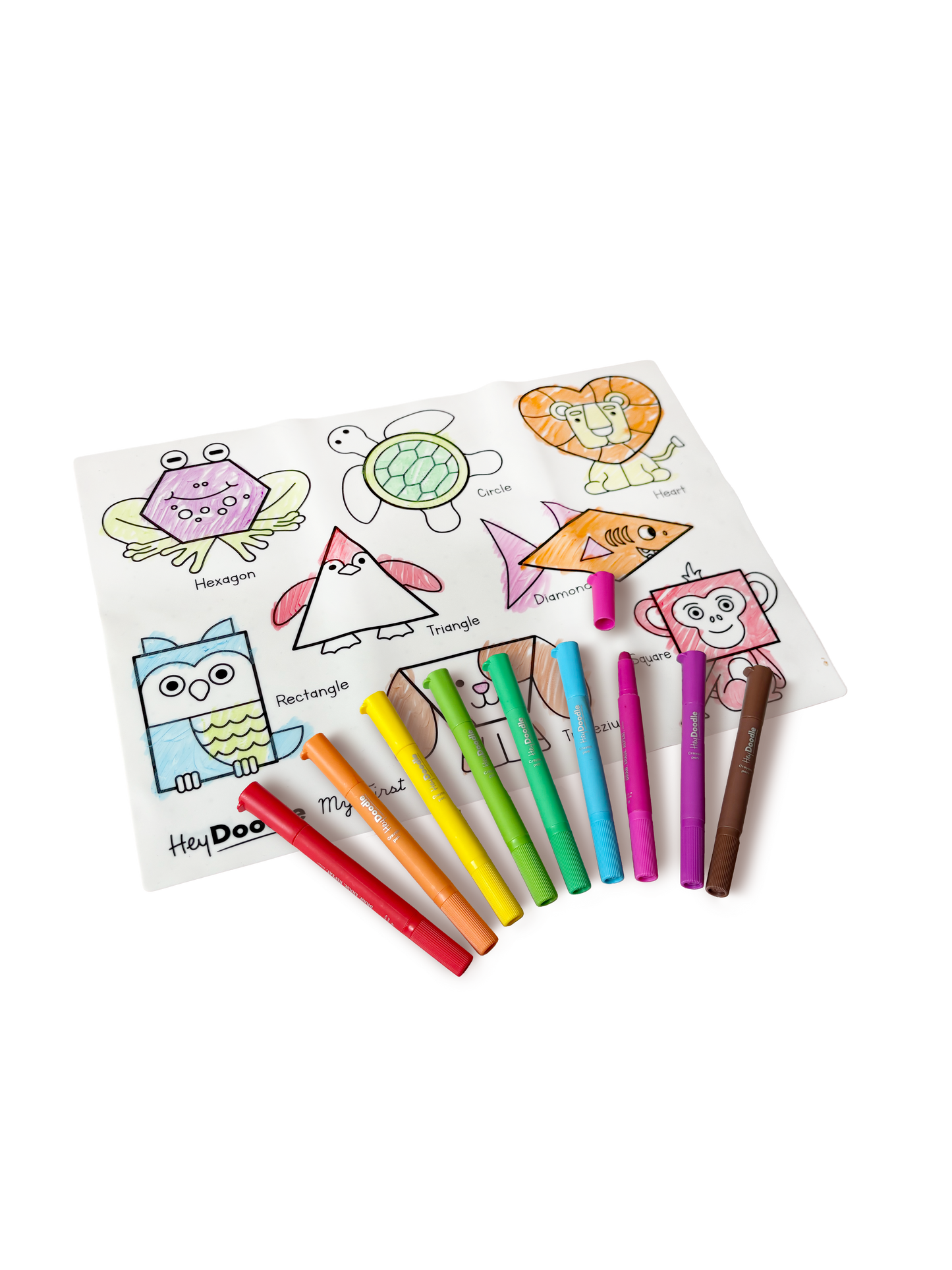 My First Shapes Coloring & Doodle Mat