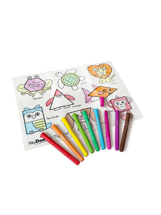 My First Shapes Coloring & Doodle Mat