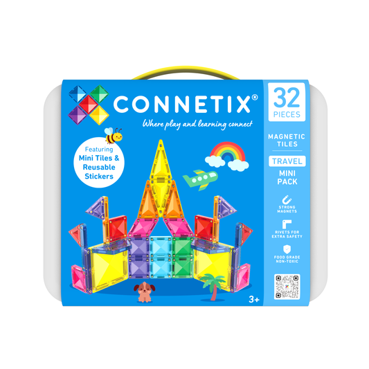 CONNETIX Magnetic Tiles Travel Mini Pack 32 Piezas