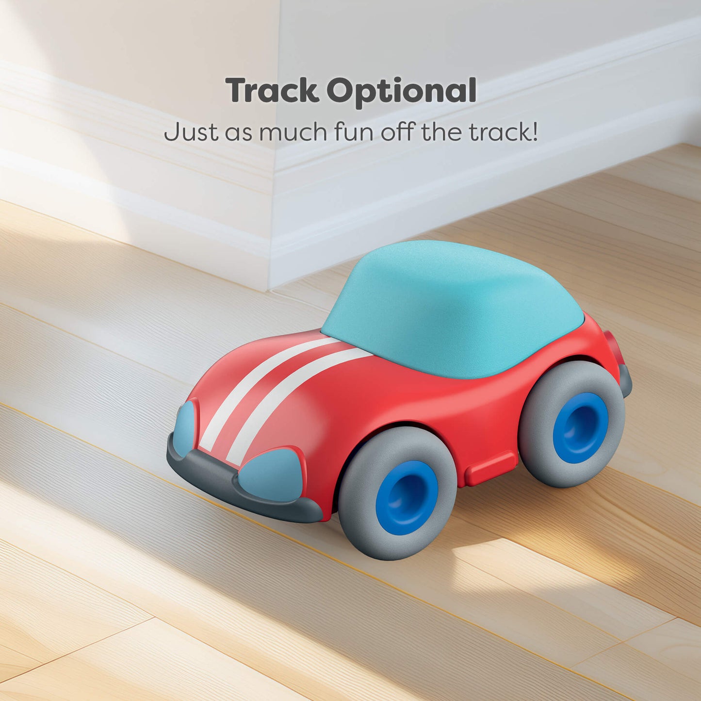 Red Speedster Car with Momentum Motor