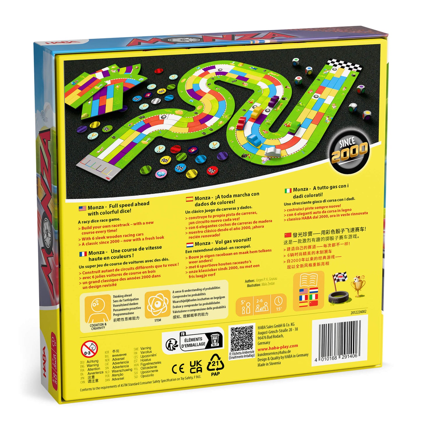 Monza Car Racing Board Game
