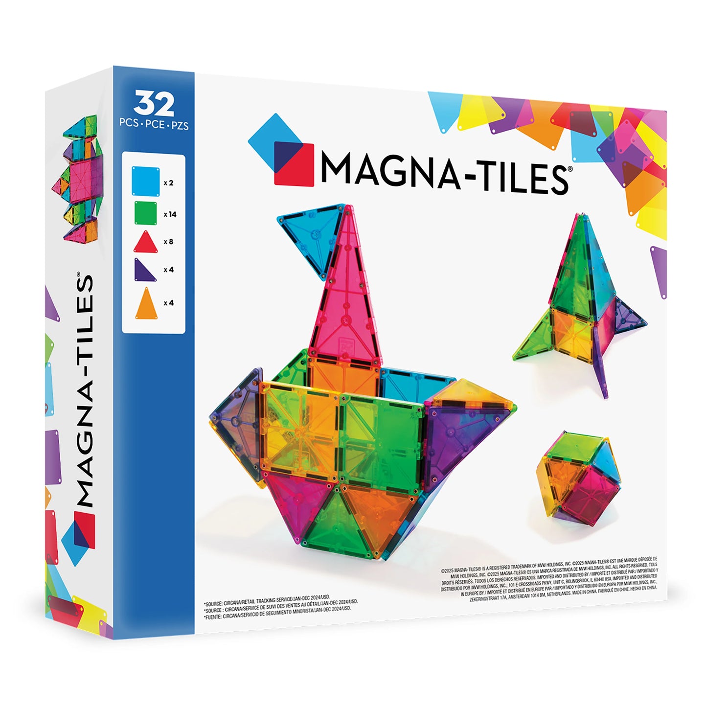 MAGNA-TILES® Classic 32-Piece Set