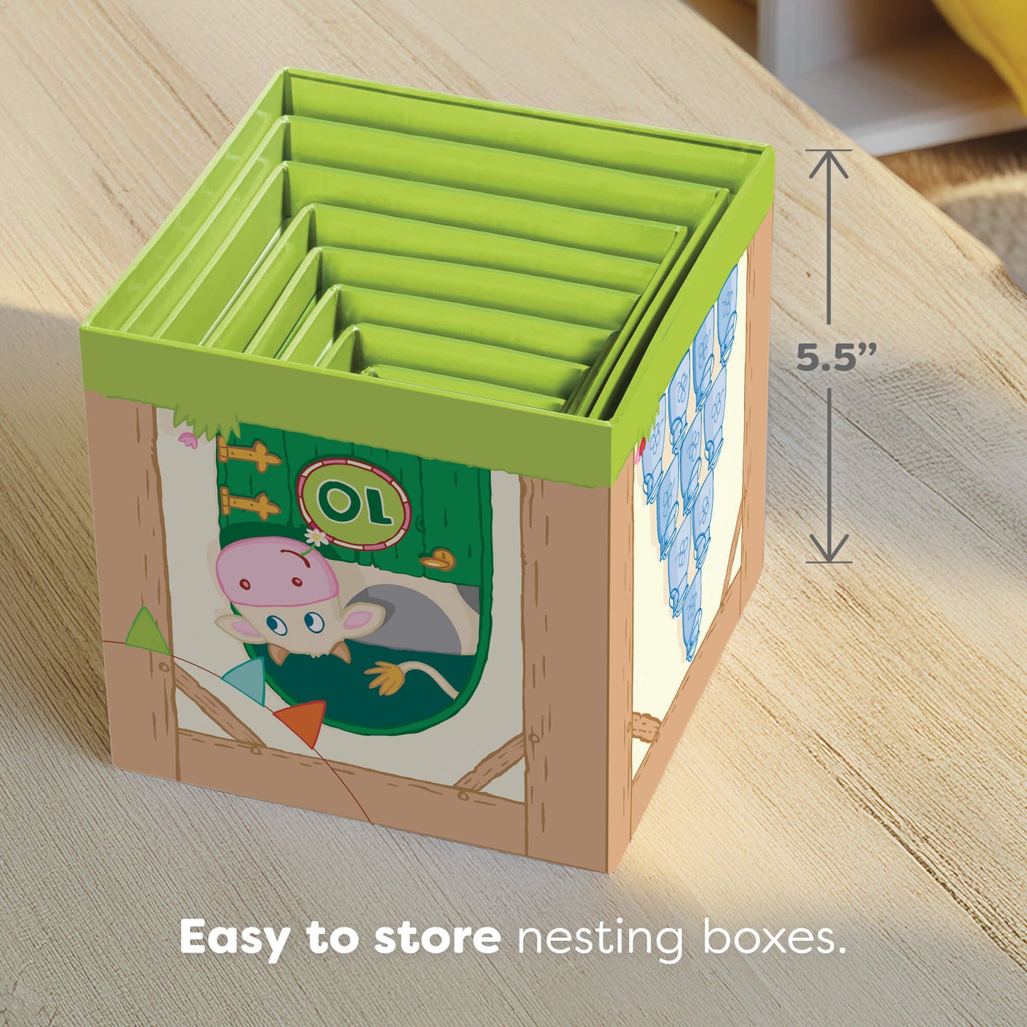 On the Farm Stacking & Nesting Cubes