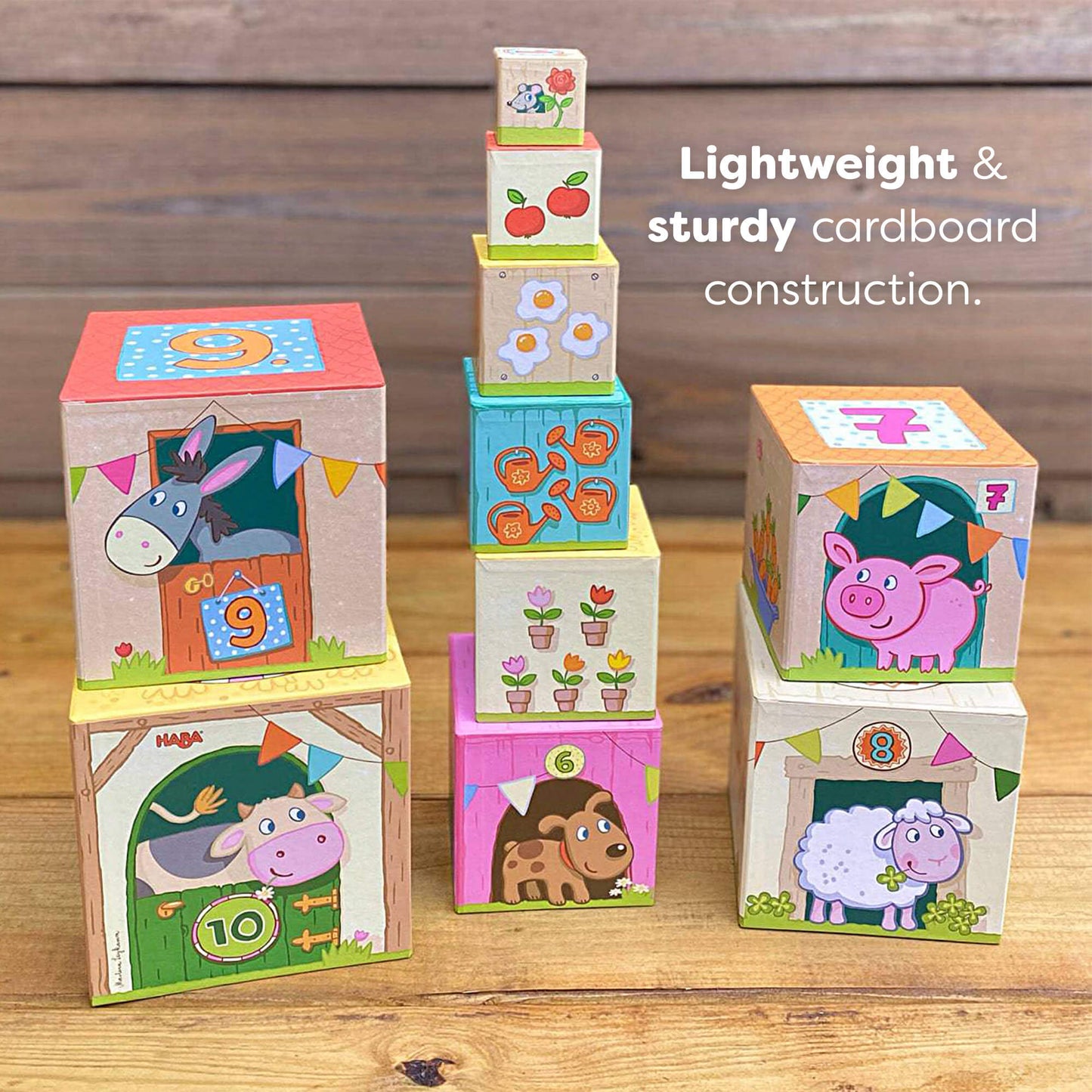 On the Farm Stacking & Nesting Cubes