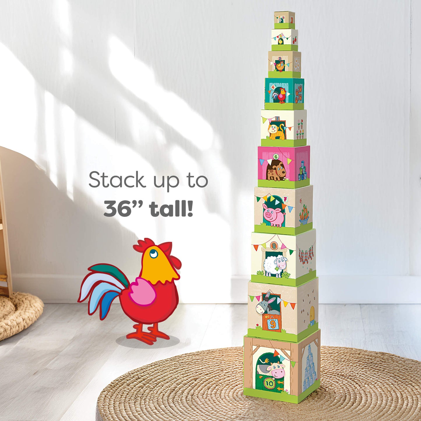 On the Farm Stacking & Nesting Cubes