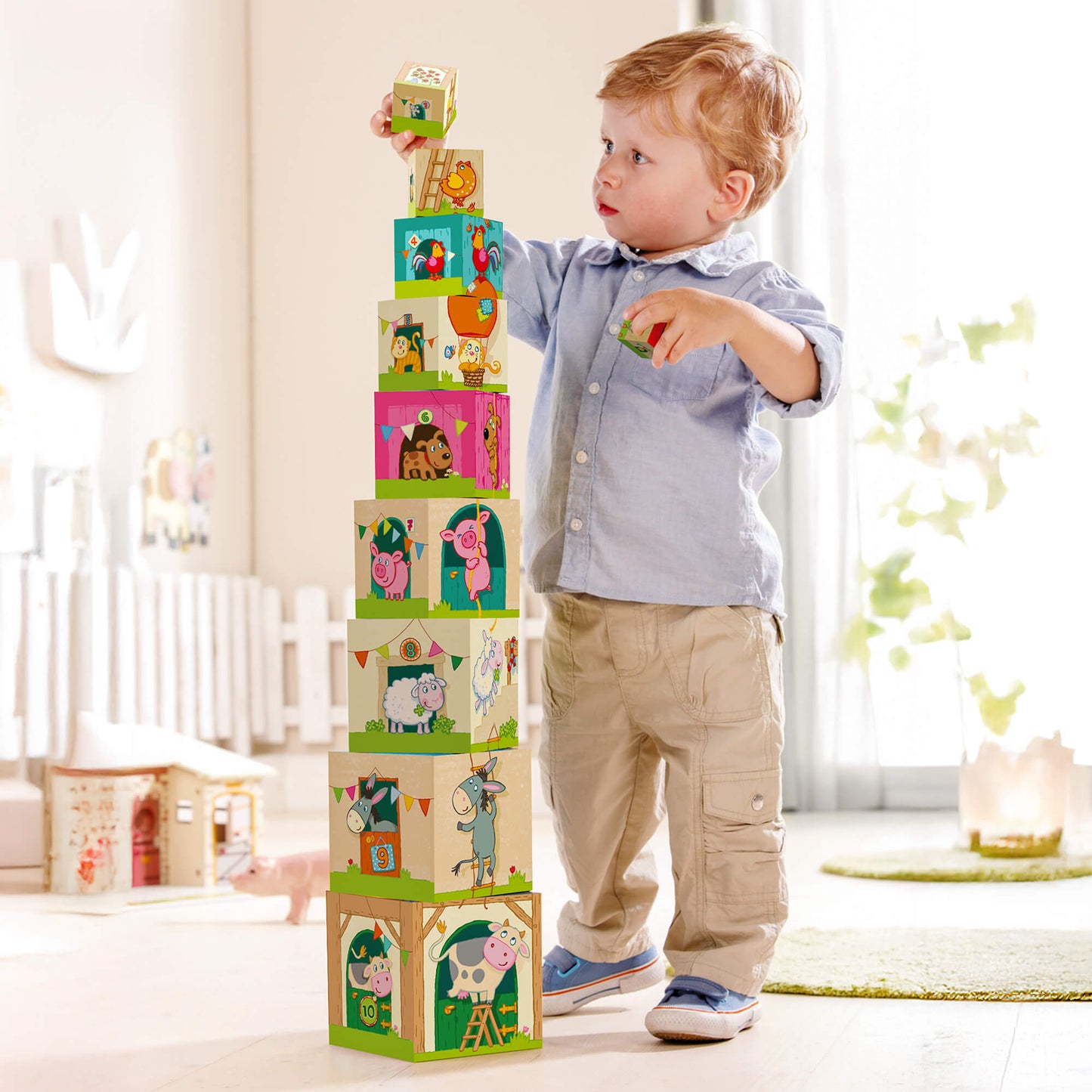 On the Farm Stacking & Nesting Cubes