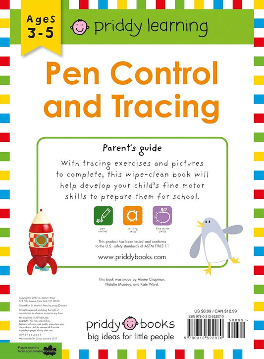 Wipe Clean Workbook: Pen Control and Tracing